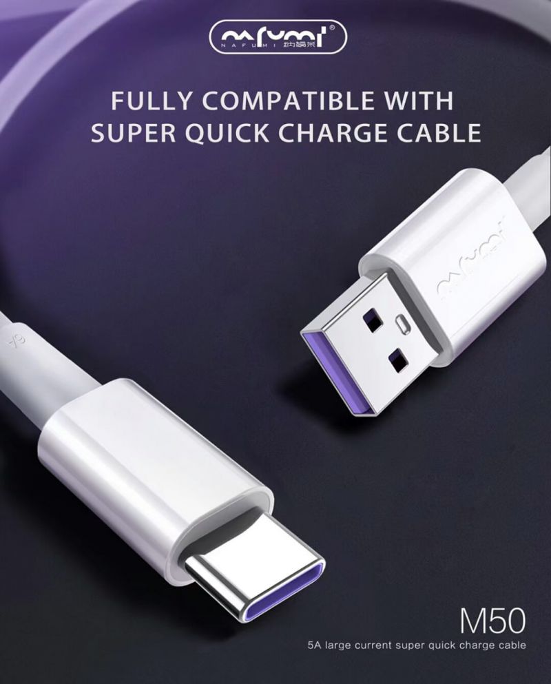 کابل شارژ نافومی مدل M50 تایپ C