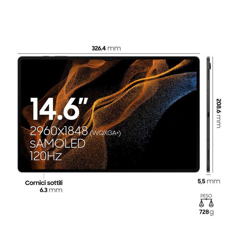 تبلت سامسونگ مدل x906 (s8 ultra) 256/12 5G