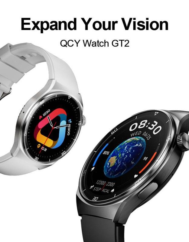 ساعت هوشمند شیائومی مدل QCY GT2 نسخه گلوبال 