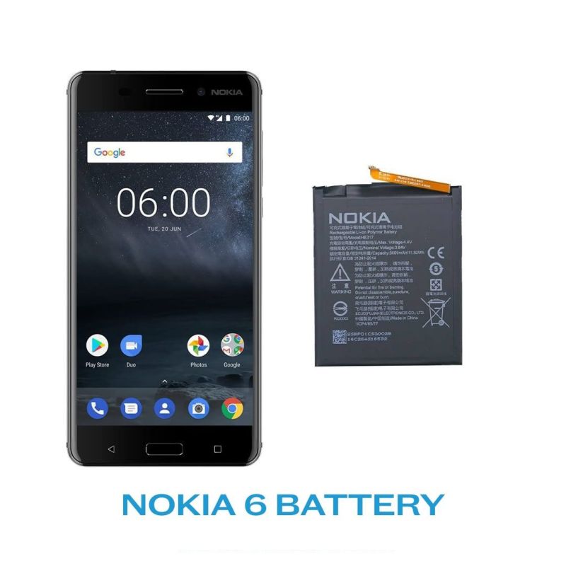 باتری اصلی گوشی نوکیا Nokia 6 HE317 – HE316